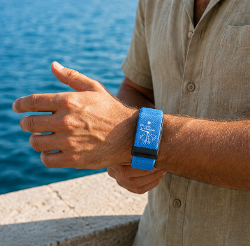 Bracelet CASSIAN | Time Bleu Électrique
